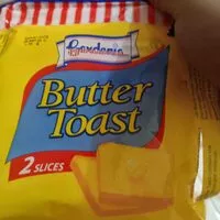 Sokerin määrä sisällä Butter Toast