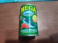 Suhkru kogus sees Mega Sardines