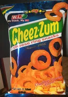 Amount of sugar in Cheez Zum Cheese ring snacks