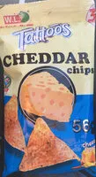 Amount of sugar in Tattõõs Cheddar chips