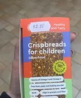 入っている砂糖の量 Crispbreads for children