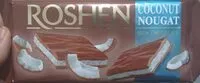 入っている砂糖の量 Roshen Milk Chocolate Coconut NOUGAT