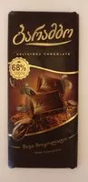Amount of sugar in Dark chocolate 68%