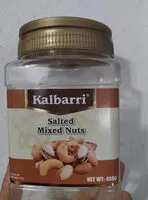 Cantidad de azúcar en salted mixed nuts