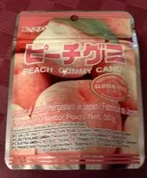 Quantité de sucre dans Peach Gummy Candy 50G