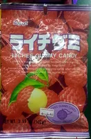 Quantité de sucre dans ライチグミ Lychee Gummy Candy
