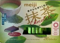 Amount of sugar in Meiji 抹茶 Chocolate