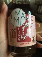 İçindeki şeker miktarı Sauce soja à l'Ume