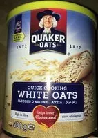 Sucre et nutriments contenus dans Quaker oats