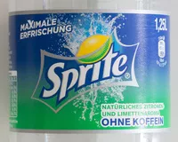 Zucker und Nährstoffe drin Sprite