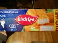 Suhkru kogus sees 30 Fish Fingers Cod