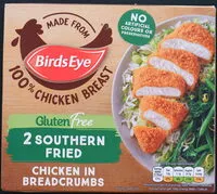 含糖量 Gluten Free 2 Southern Fried Chicken In Breadcrumbs