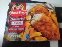 Sugar and nutrients in Battered cod