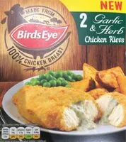 Cantidad de azúcar en 2 Garlic and Herb Chicken Kievs