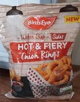 Suhkru kogus sees Hot and Fiery Onion Rings