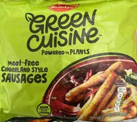 Suhkru kogus sees Meat-free cumberland style sausages