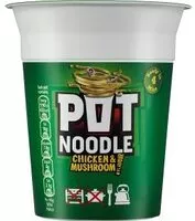 Sokeria ja ravinteita mukana Pot noodle