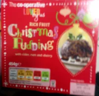 Amount of sugar in Rich fruit christmas pudding