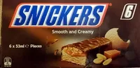 चीनी की मात्रा Snickers Eis