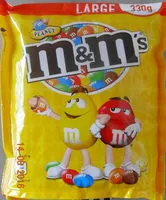 Suhkru kogus sees M&M's peanut
