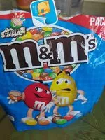 Quantité de sucre dans M&M's Crispy 374g FAMILY PACK
