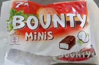 入っている砂糖の量 Bounty minis Chocolat Noir