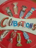 Amount of sugar in Celebrations boîte métal 435g