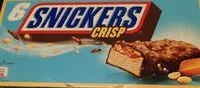 चीनी की मात्रा Snickers Crisp Ice Cream