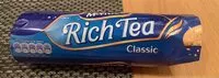 入っている砂糖の量 McVities Rich Tea Biscuits