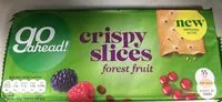 Suhkru kogus sees Go Ahead! Crispy Slices Forest Fruit