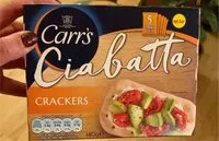 Zuckermenge drin Ciabatta crackers