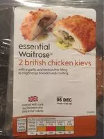 Cantidad de azúcar en Essential Waitrose 2 Garlic Breaded Chicken Kievs