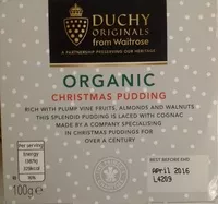 Amount of sugar in Organic Christmas Pudding