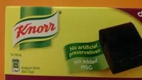 Sugar and nutrients in Knorr uk