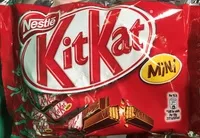 Sucre et nutriments contenus dans Nestle kit kat