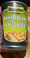 Amount of sugar in Baked beans with large lincolnshire sausages