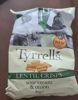 含糖量 Lentil crisps sour cream and onions