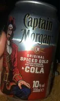 Zucker und Nährstoffe drin Captain morgan cola