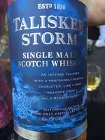 中的糖分和营养成分 Talisker storm