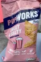 入っている砂糖の量 Sweet & Salty Popped Crisps