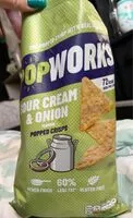 入っている砂糖の量 Sour Cream & Onion popped crisps