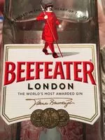 Sucre et nutriments contenus dans Beefeater