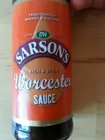 入っている砂糖の量 Sauce Worcester