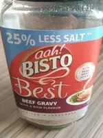 Suhkru kogus sees Bisto best 25% less salt