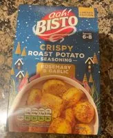 Suhkru kogus sees bisto roast potato seasoning rosemary & garlic