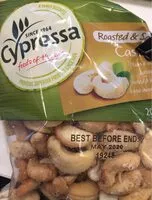 Sokerin määrä sisällä Roasted Salted Cashews