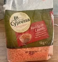 Sokerin määrä sisällä Red Split Lentils