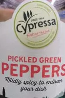 Sokerin määrä sisällä Picked green peppers