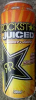 Sokerin määrä sisällä Rockstar Juiced Energy + Juice Mango, Orange, Passion Fruit