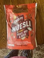 入っている砂糖の量 crispy muesli fruit, nut & seed